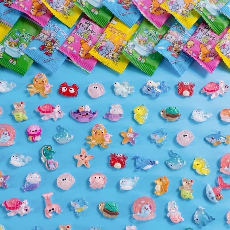 10pcs/20pcs Ocean Mini Decorations, Randomly Sent, Crab, Octopus, Starfish, Turtle, Shell, DIY Craft, Home Decoration, Party, Holiday