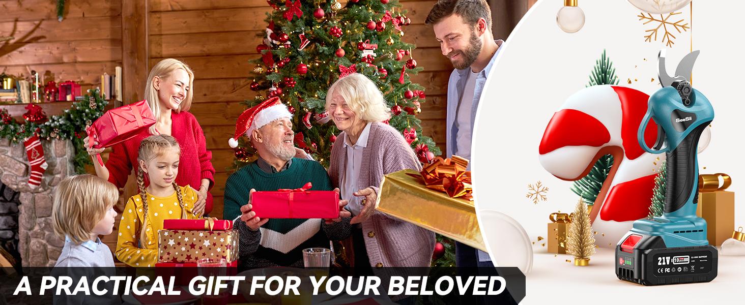 SeeSii 2-in-1 Cordless Electric Pruning Shears with Pole, 15Ft Reach, 1.2" Cutting Diameter, 21V 2x 4000mAh Batteries, Battery Powered Tree Pruner with Brushless Motor for Efficient Branch Trimming PS100 #TikTokShopBlackFriday