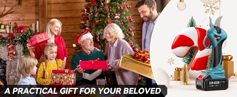 SeeSii 2-in-1 Cordless Electric Pruning Shears with Pole, 15Ft Reach, 1.2" Cutting Diameter, 21V 2x 4000mAh Batteries, Battery Powered Tree Pruner with Brushless Motor for Efficient Branch Trimming PS100 #TikTokShopBlackFriday