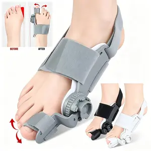 1 Count Bunion Corrector for Men and Women Big Toe, Adjustable Bunion Splint with Anti-slip Heel Strap and Silicone Pad, Orthopedic Toe Straightener, Foot Brace