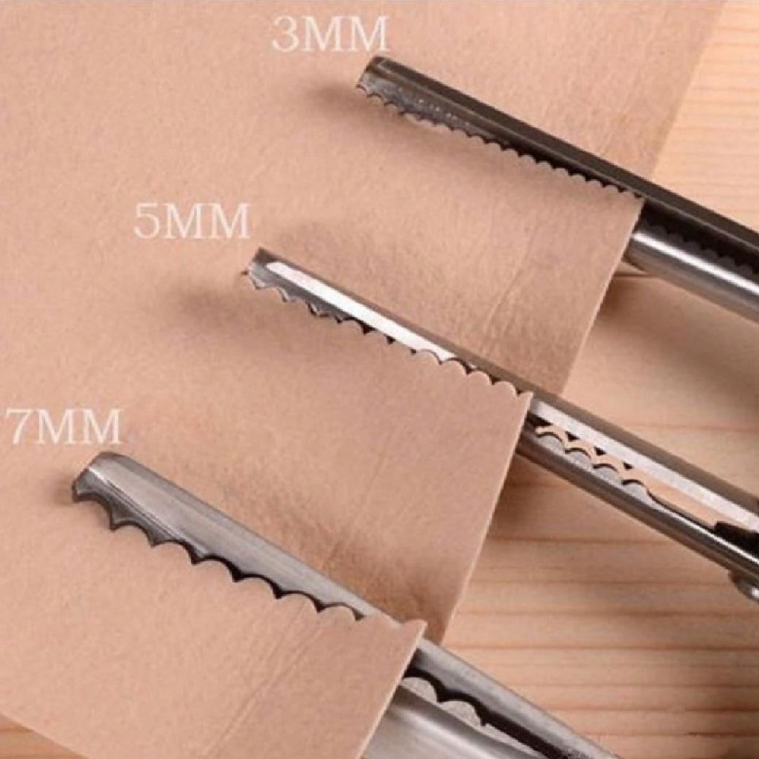 3 5 7mm Fabric Dressmaking Scalloped Edge Pinking Shears, Precision Cutting Tool for Sewing Projects, Sewing Tools, Durable & Reliable Design
