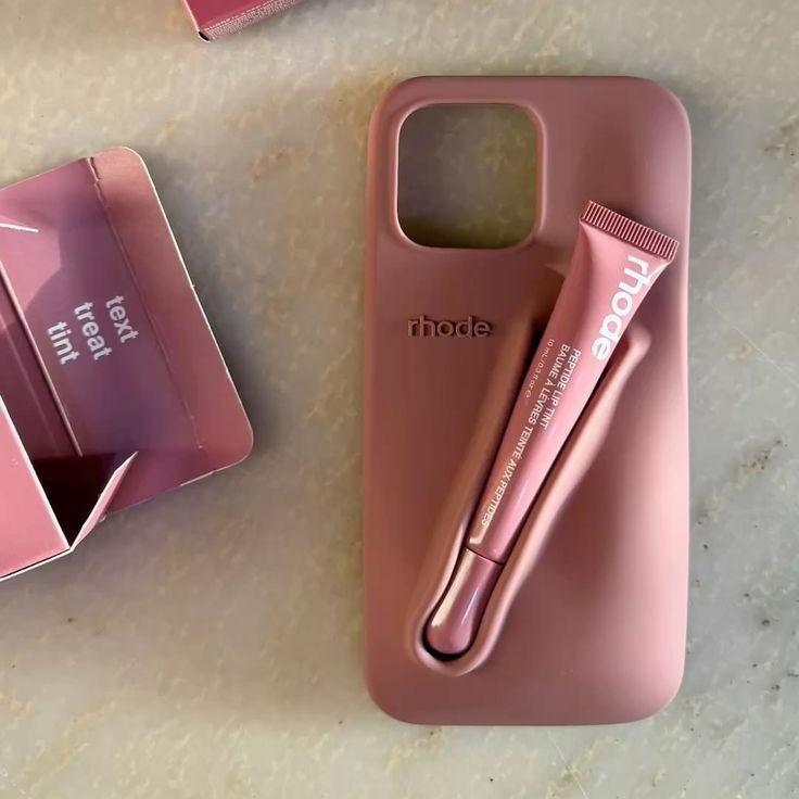 Portable Lipstick Phone Silicone Case, Fits iPhone 17/11/12/13/14/15/16 Pro Max Plus, Soft Shell Lollipop Design, Protective Cover