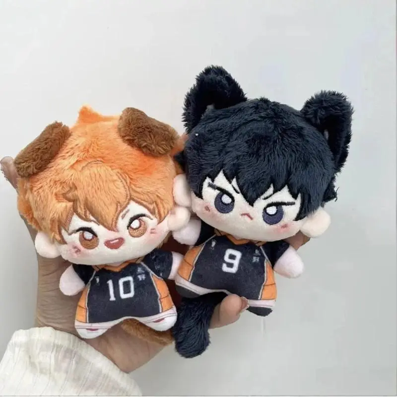 10cm Mini Anime Plush Doll Keychain Bag Pendant - 1pcs Haikyuu Character Action Figure, Hinata Shoyo/Tobio Kageyama/Yu Nishinoya Sports Toy for Volleyball Fans