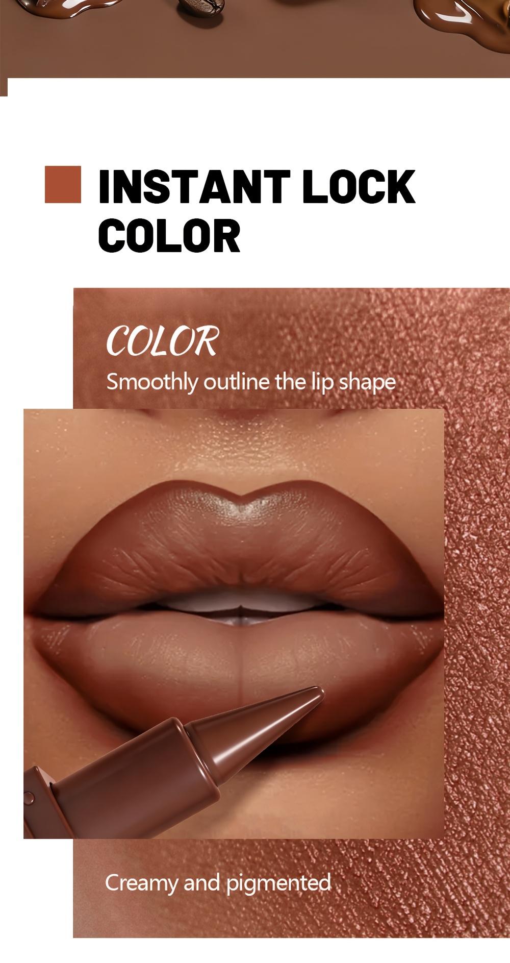 1pc SAM SUGAR Chocolate Matte Lipstick, 6 Colors Long-Lasting Waterproof Lip Stick, Smooth Velvet Lip Tint for Daily & Party Makeup