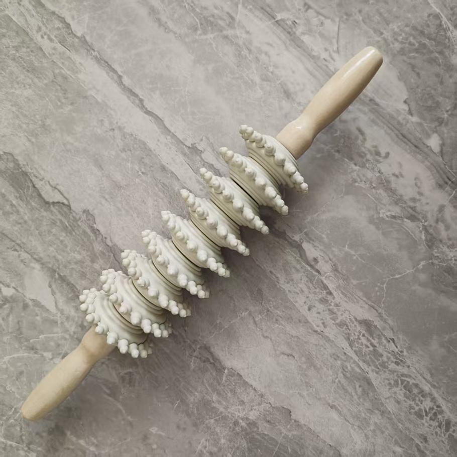 Full Body Roller Massage Yoga Stick, Leg Back Massager, Universal Neck Waist Wolf Tooth Arm Fitness Rod, Essential Workout Tool