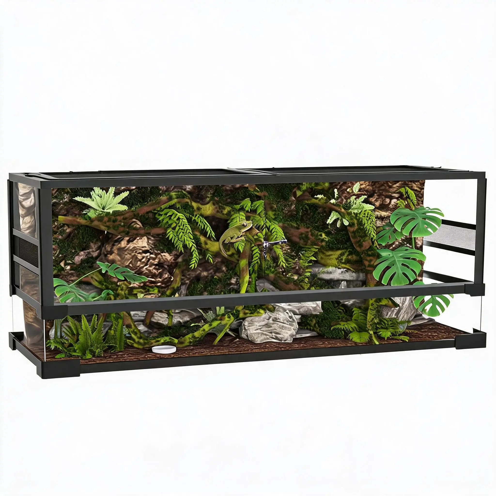 GARVEE Terrarium Reptile 189L Alu, Cage For Lizard Snake Living Room