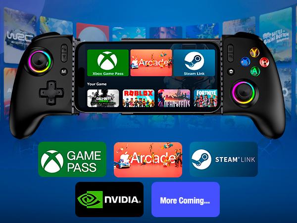 ESYWEN Mobile Gaming Controller, MC2 Phone Controller for iPhone/Android Handheld Gaming with Programmable/Hall Effect Joysticks & Analog Triggers/Adjustable Light/Turbo ESYWEN Mobile Gaming Controller, MC2 Phone Controller for iPhone/Android Handheld Gaming with Programmable/Hall Effect Joysticks & Analog Triggers/Adjustable Light/Turbo