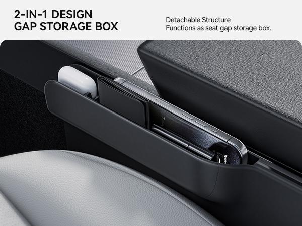 YONZEE 2-in-1 Car Steering Wheel Desk Tray & Car Seat Gap Filler Organizer – Foldable Carbon Fiber Look Table for Laptop, Eating Food, Writing – for Standard Round Steering Wheels