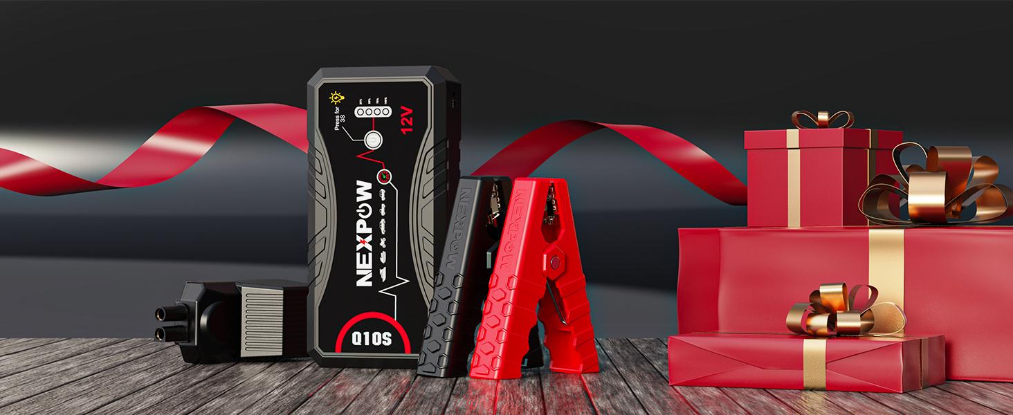 Car Jump Starter 2026 Upgraded Car Battery Jump Starter Pack 3000A Peak for Up to 9.0L Gas and 7.0L Diesel Engine 12V Auto Battery starter Jumper Cables Portable Lithium Jump Box with USB QC3.0