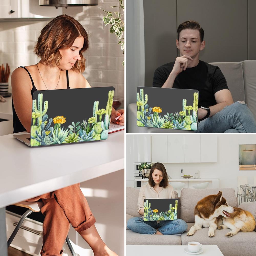 CASEBOOK Cactus Pattern Laptop Case, Laptop Protective Cover, Laptop Protector for MacBook Air Pro