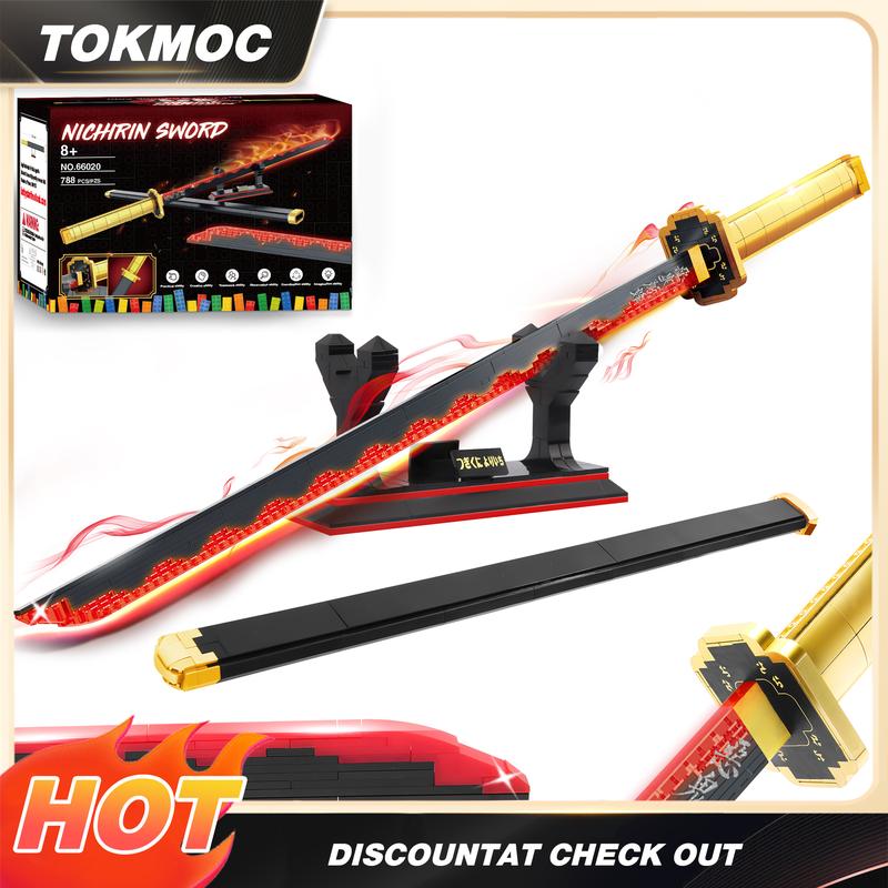TOKMOC DemonS Building Block Set with Stand,Handmade Cosplay Anime Toy,Collecting Building and Gifting Model for Anime fans,Home Decoration,For aged 12 and above,Stress relief toy