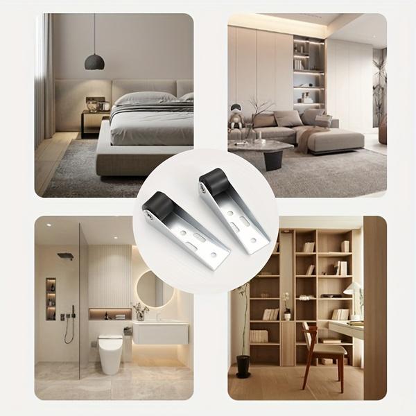 4 Pcs Silent Anti-Sag Door Wheels + 16 Screws Kit, Ideal for Wardrobes and Cabinets, Durable Furniture Hardware Set