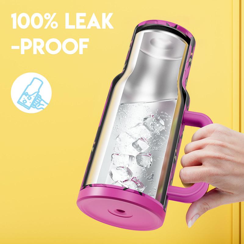 Meoky 40oz Tumbler,Stainless Steel Thermos Cup,Hot Water Mug,Keeps Drinks Hot&Cold,Food Safe,Non-Slip Base,Easy-Clean,Fits Car Cup Holders,Festive Gift