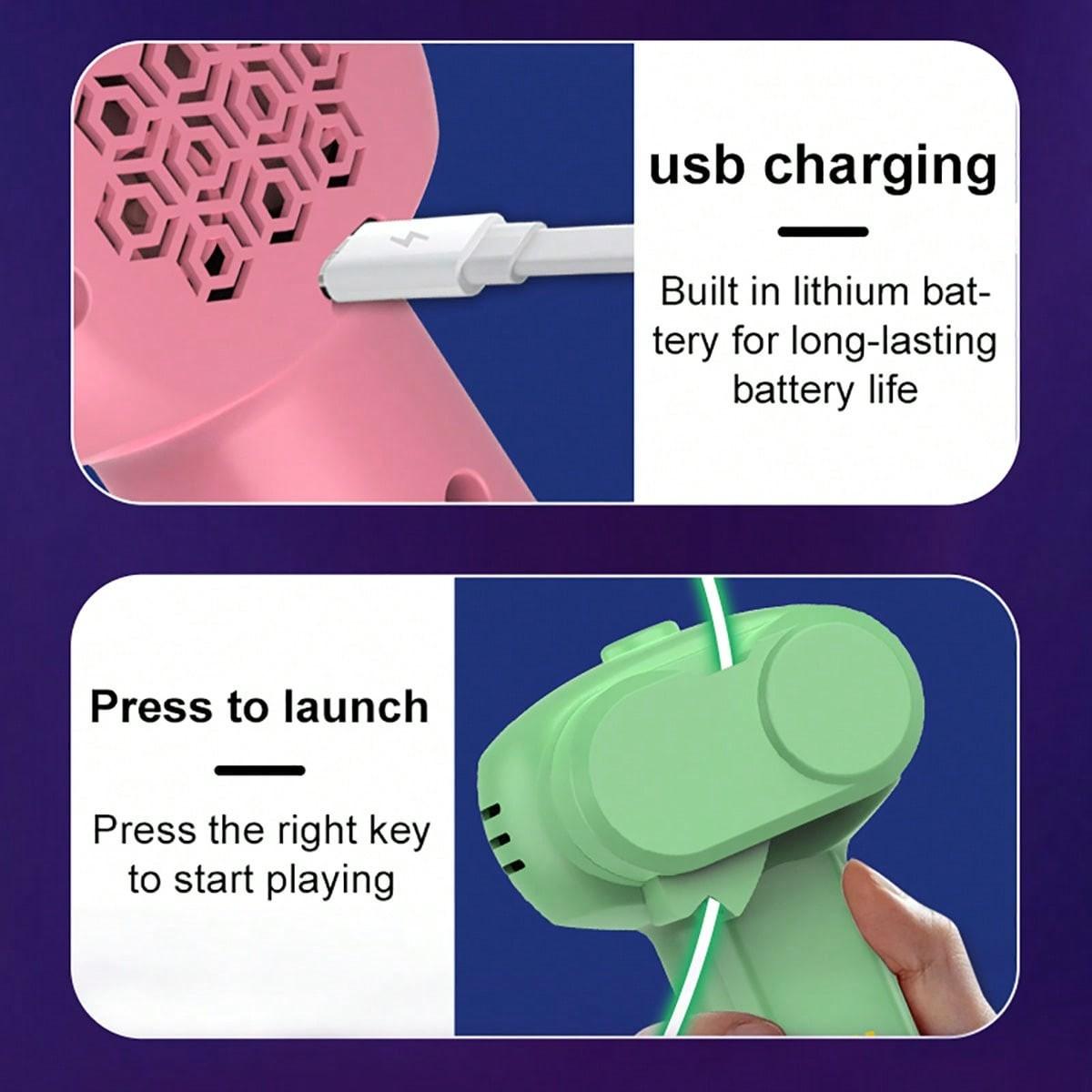 Launcher Loop Fidget Toy, Rope Launcher Zipstring Handheld, Adjustable Speed Luminous Rope Lasso, Kids & Adults Fun Game Squirt Toy