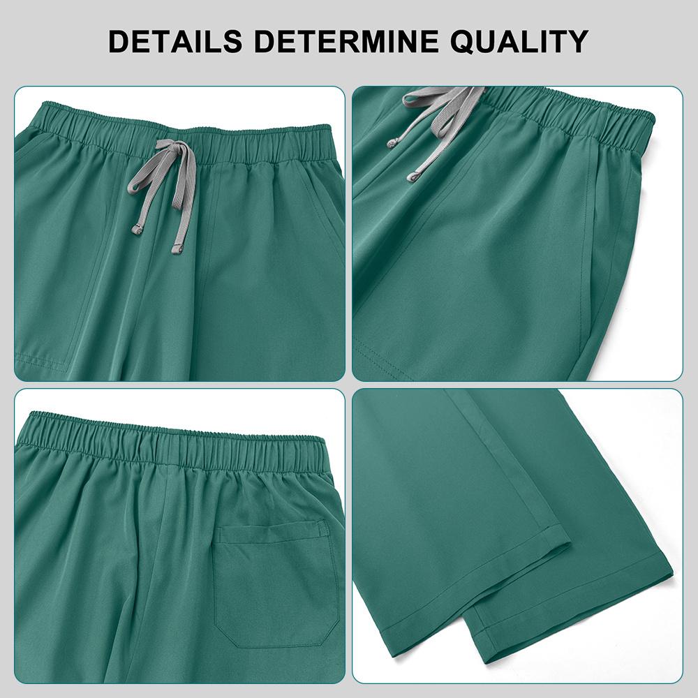 Summer Casual Collar Zipper Short-sleeved Clothing Beauty Salon Nursing Uniforms Hospital Nurses Work Clothes
