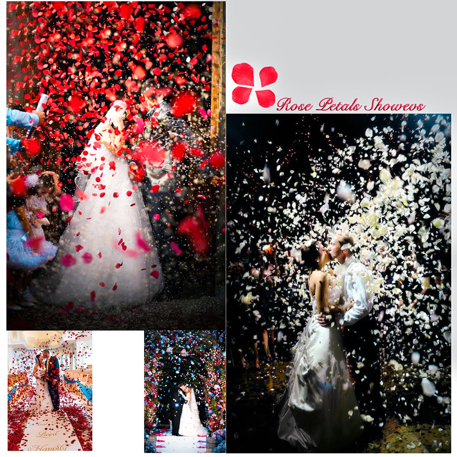 100pcs Artificial Rose Petals, DIY Spring Decorations, Wedding Birthday Party Supplies, Romantic Home Decor, Valentine Gift