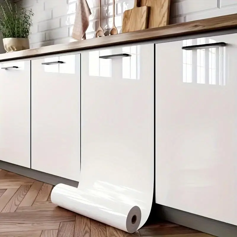 High-Gloss Furniture Renewal Tape, Self-Adhesive Wallpaper, DIY Wallpapers, Waterproof Oil-Resistant, Kitchen, Countertop, Desk, Bathroom Decor Stickers