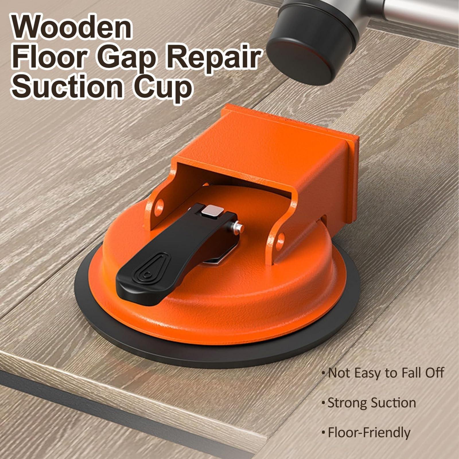 Floor Gap Repair Tool, Enhanced Vacuum Suction, Adjustable Height, Carbon Steel & Rubber Pad, for Laminate Vinyl Flooring