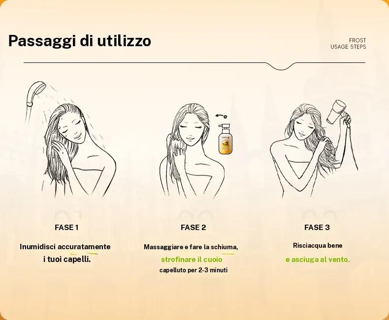 Deliiston Shampoo and Conditioner 300ml, contains ginger extract to strengthen the hair roots, moisturize the hair, and make it soft and easy to comb.