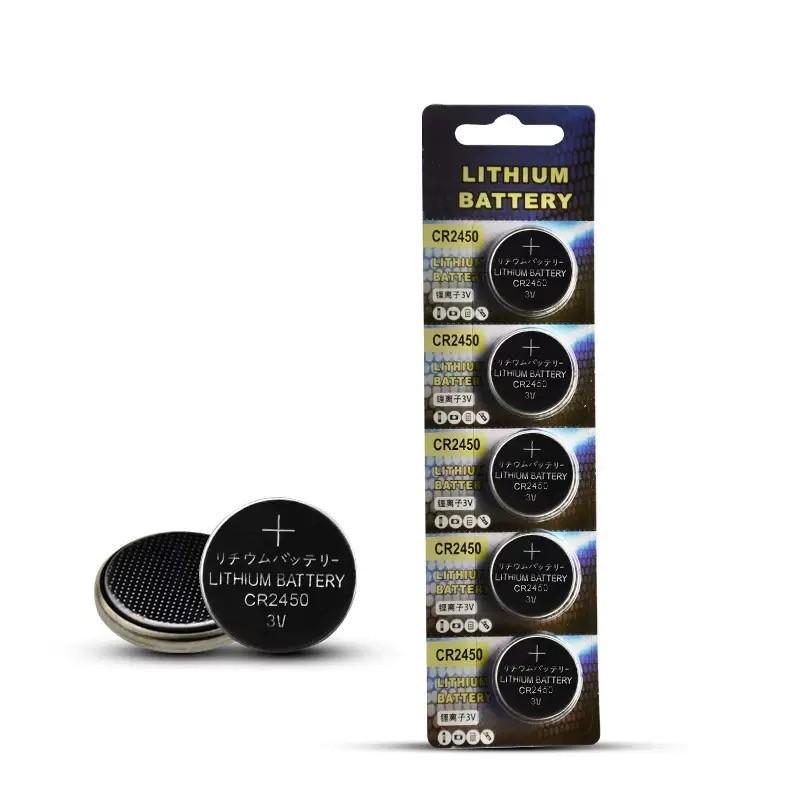 5pcs Cr2032/cr2450/cr2430/cr2477 3v Lithium Button Coin Cell Batteries, Compatible for Electronic Remotes, Toys, Digital Weighing