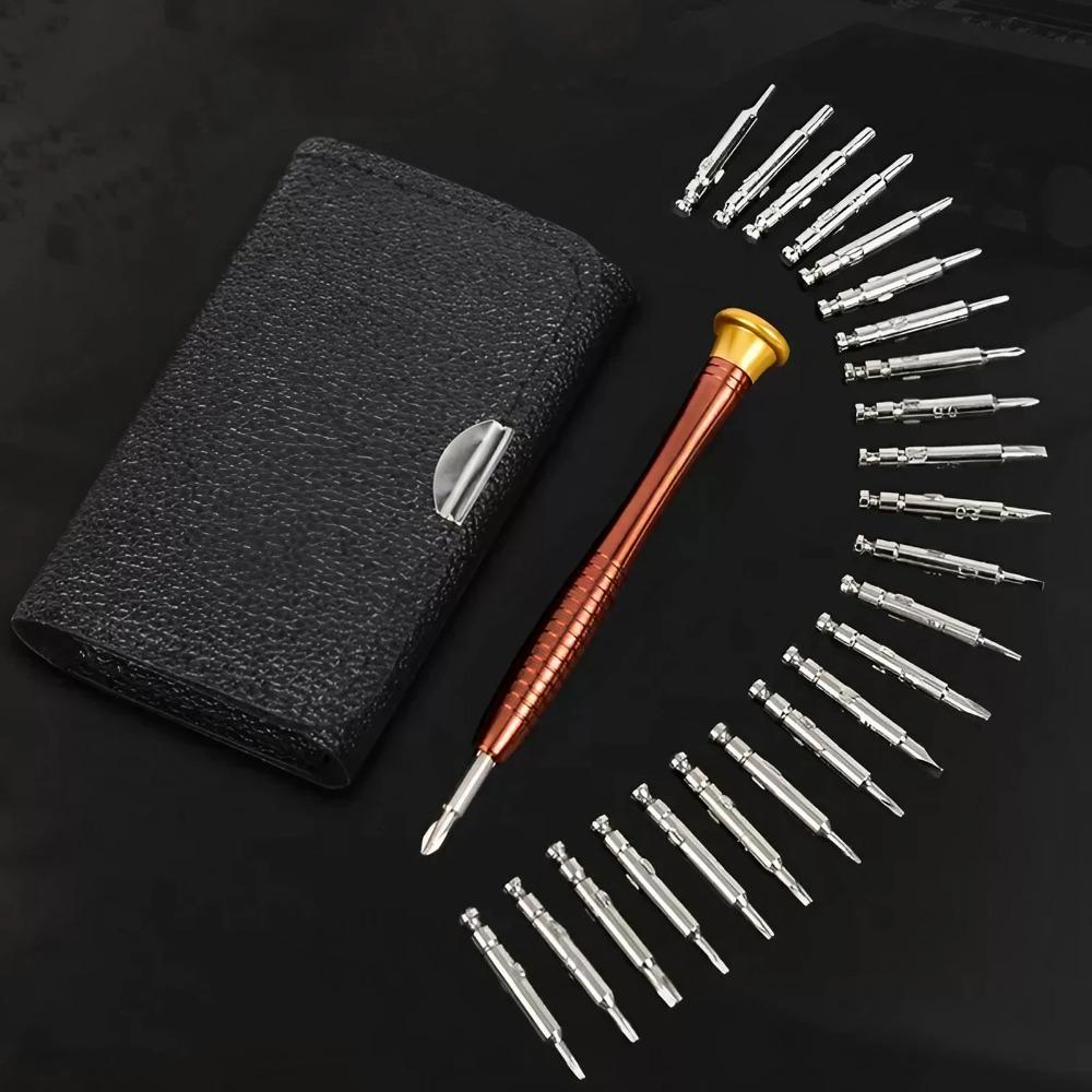 25-in-1 Precision Screwdriver Set: Multifunction Electronic Repair Tool for Phone, Computer, Watch, Gadgets. Interchangeable Bits, Replaceable Screwdriver Bits, Anti-Slip Handle, Portable Design for Home DIY & Professional Use.