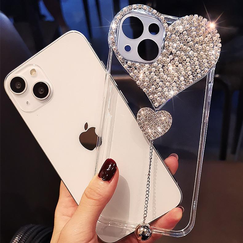 Compatible with iPhone 17 Pro Max/ 16/15 /14/13 /12 Creative heart-shaped protective case for mobile phones -H72-5