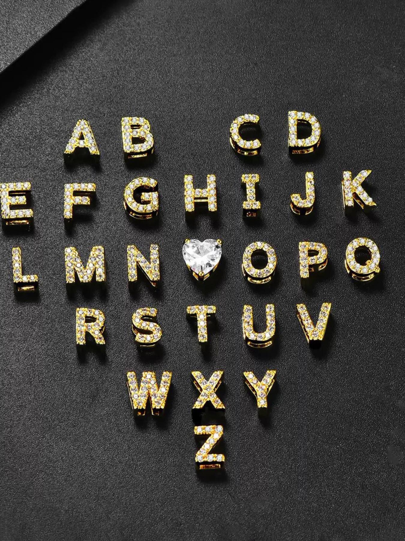 Initial Anklet for Women, Dainty Love Heart Cz Layered Letter, Waterproof Personalized Fashion Jewelry Gift