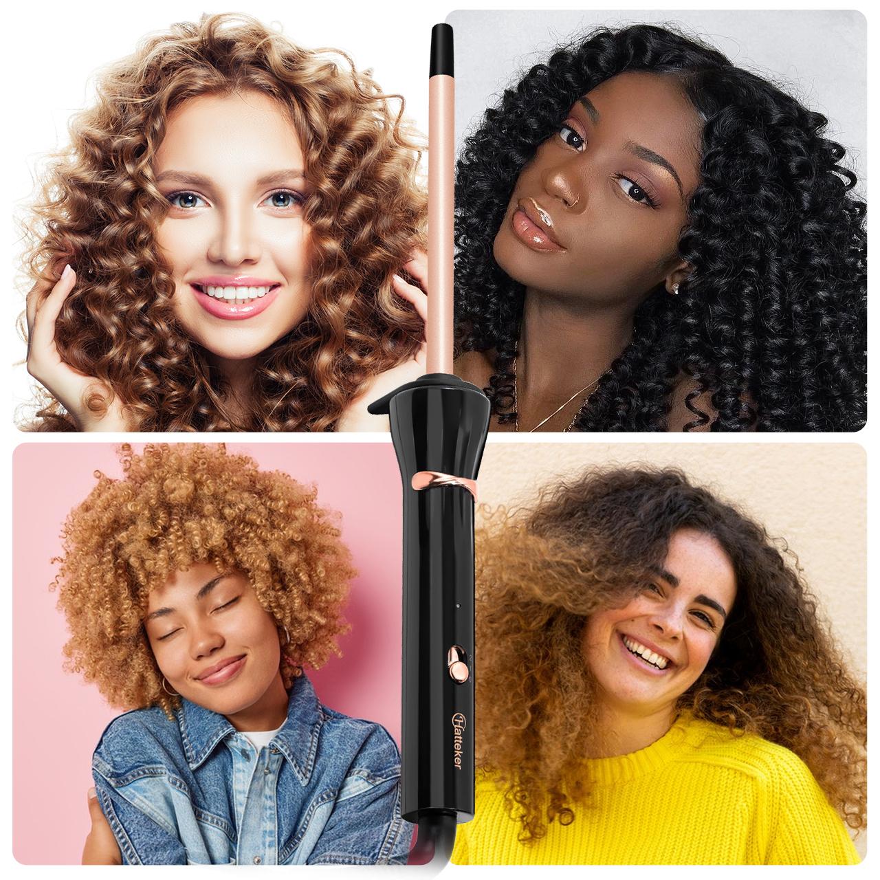 Hatteker 3/8 Inch Hair Curling Iron,9mm Tiny Curling Wand for Home & Salon Use,Portable Hair Styling Tool for Women & Girls,for Short & Long Hair Hatteker 3/8 Inch Hair Curling Iron,9mm Tiny Curling Wand for Home & Salon Use,Portable Hair Styling Tool for Women & Girls,for Short & Long Hair