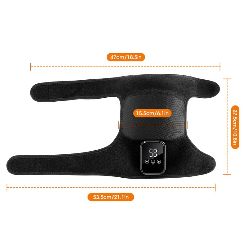 Heated Knee Massager with 3 Vibration Modes 3 Heating Levels, Heated Wrap Knee Support, Ideal Gifts Heated Knee Massager with 3 Vibration Modes 3 Heating Levels, Heated Wrap Knee Support, Ideal Gifts