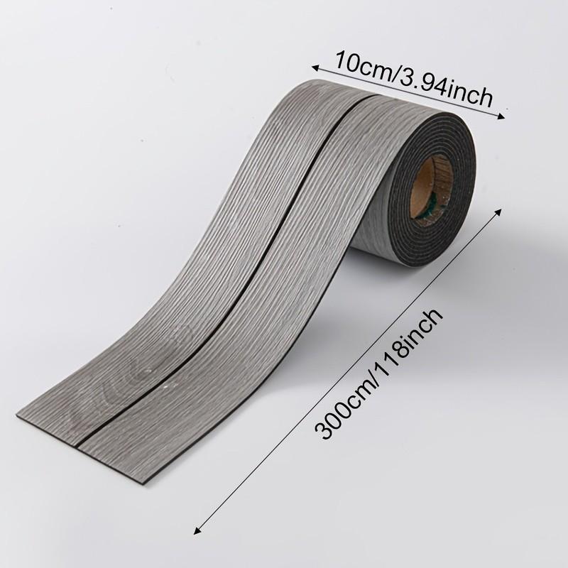 Self-Adhesive Baseboard Sticker Roll, Self Adhesive PVC, Ideal for Interior Walls, Door Frames, Ceilings, Floors, Bathrooms, Shower Areas, 118.11"x3.937"