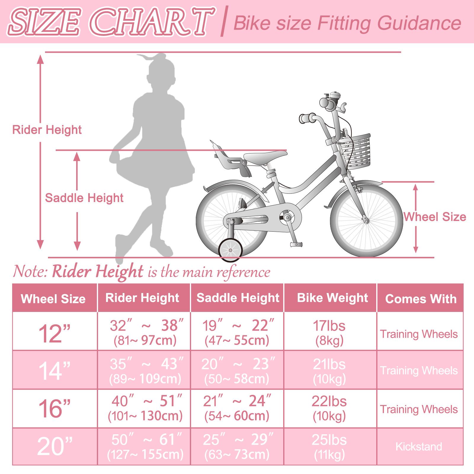 KORIMEFA Bike Toddlers and Kids, 12, 14, 16, 20 Inch Toddler & Kids Bike with Adjustable Seat & Handlebar, Training Wheels, Basket & Bell | Lightweight & Safe Design KORIMEFA Bike Toddlers and Kids, 12, 14, 16, 20 Inch Toddler & Kids Bike with Adjustable Seat & Handlebar, Training Wheels, Basket & Bell | Lightweight & Safe Design