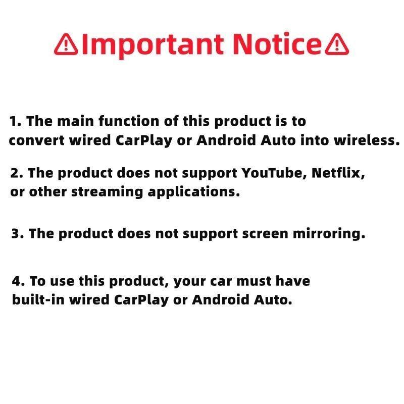 1 Box Carplay Android Auto Vehicle Accessory, Compatible with Various Vehicles, Essential Upgrade for Your Driving Experience, Must-Have Auto Tech Item
