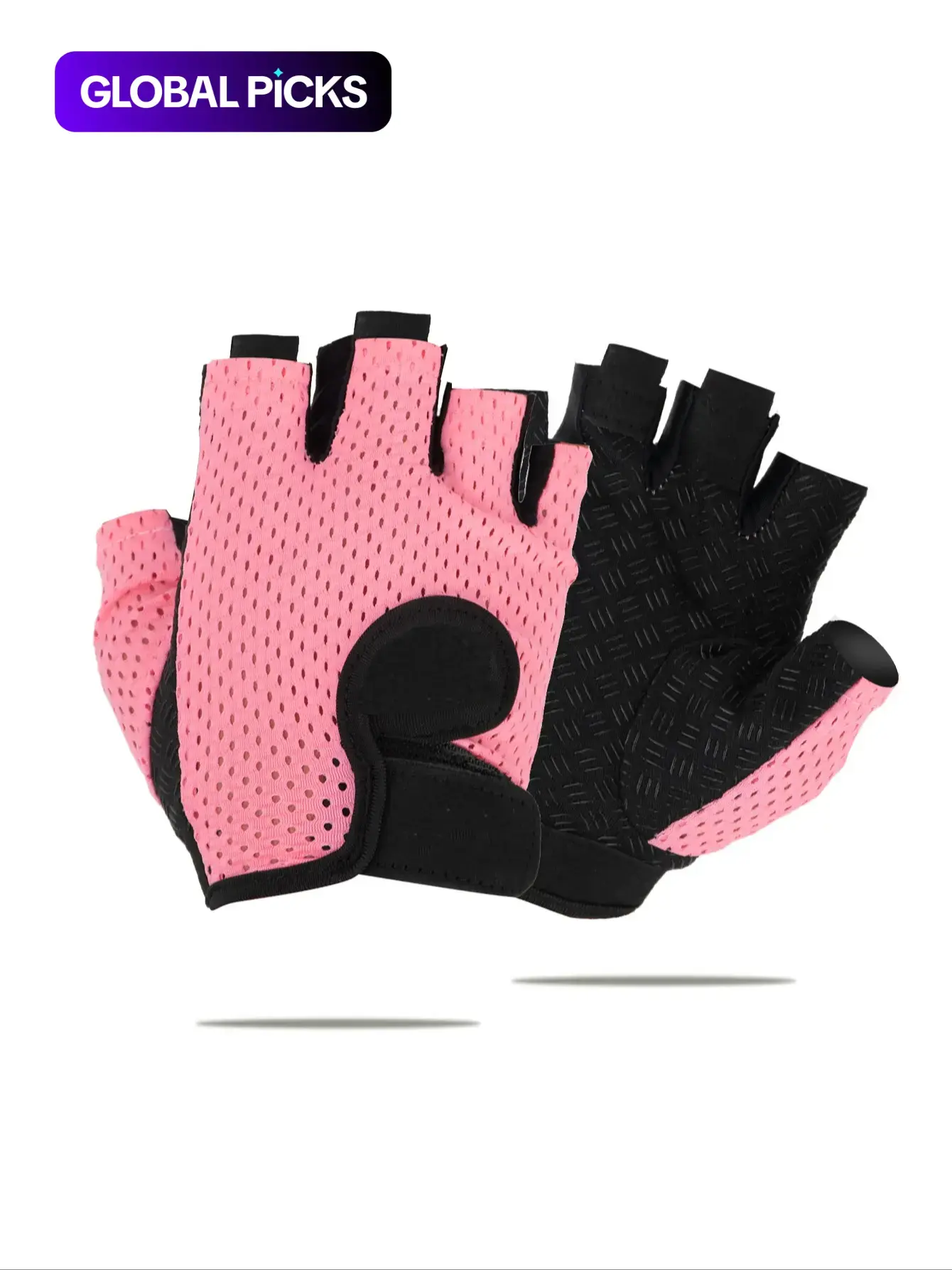 【Black Friday】1 Pair Half-Finger Sports Gloves, Breathable Non-Slip Workout Gloves for Men and Women, Protective Fitness Gear for Gym Training #GLOBAL PICKS