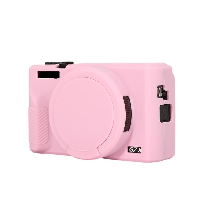 Silicone Camera Case with Removable Lens Cover, Scratch-resistant & Wear-resistant Camera Protective Cover, Camera Accessories for G7X Mark 3
