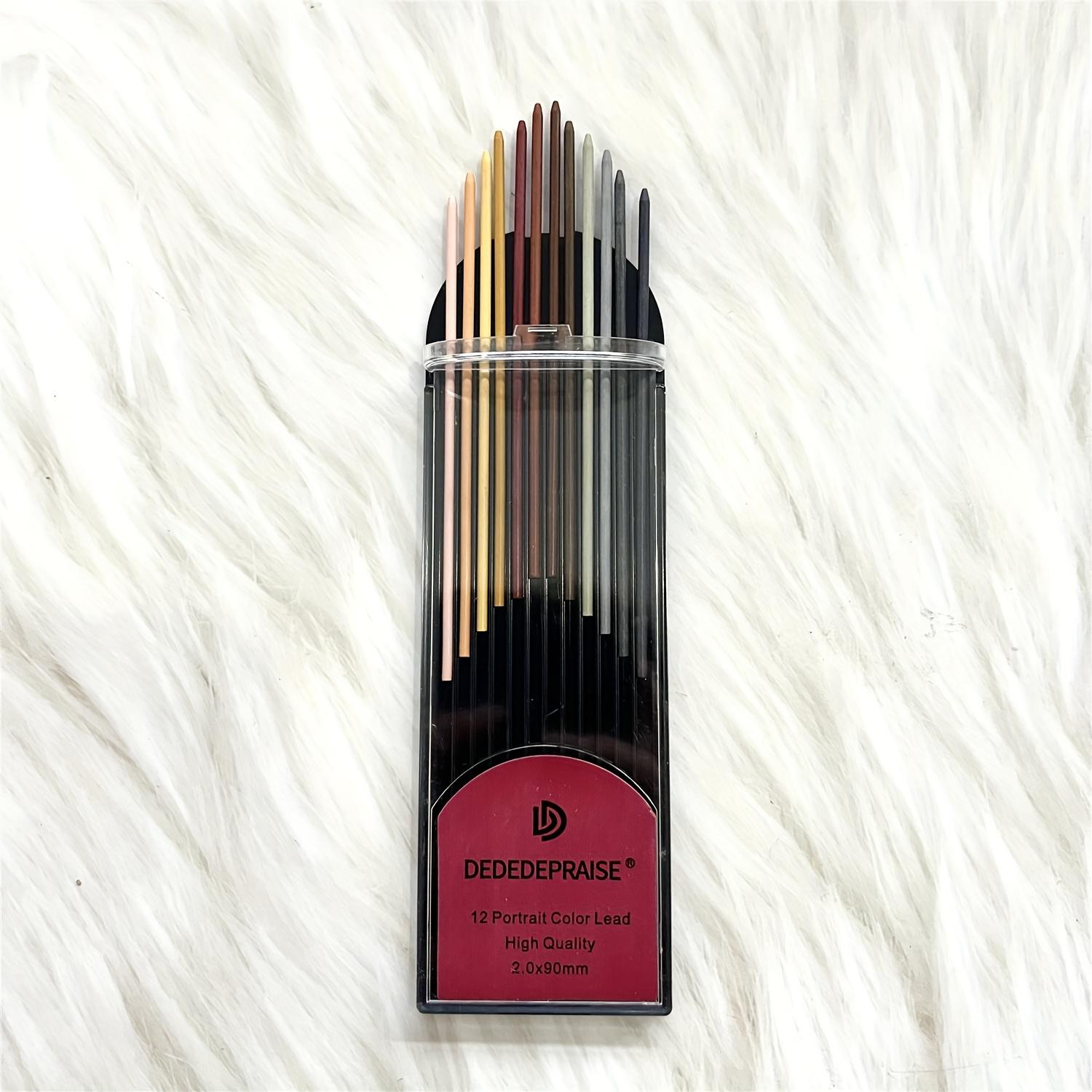 [Colored Lead Refills] Dededepraise 12/24 color 2.0mm lead.Standard,portrait,macaron,retro colored lead.Uniquely Colored Lead Refills.2.0mm lead Portable Packaging