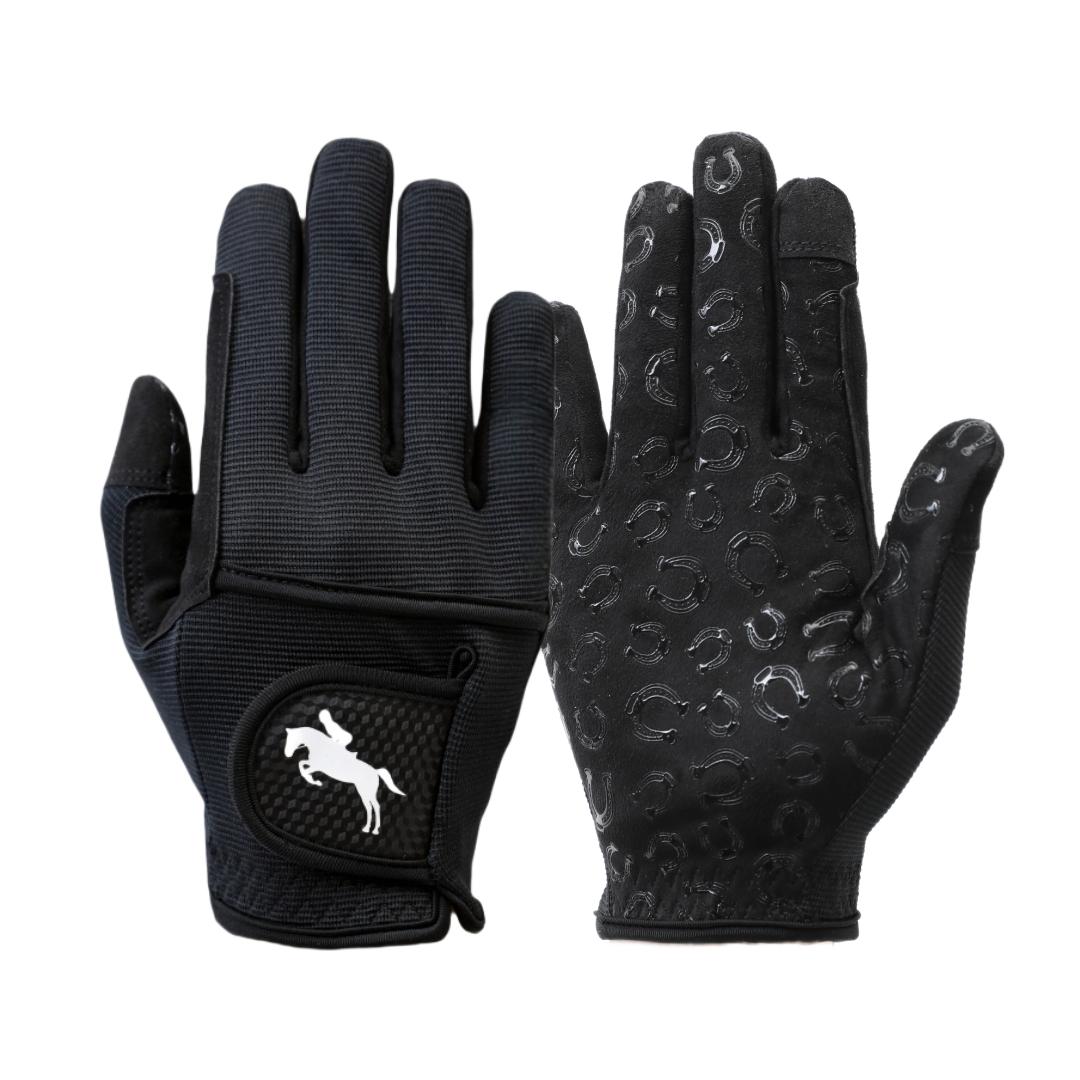 1 Pair Professional Horse Riding Gloves, Non-Slip Breathable Equestrian Gloves for Men Women
