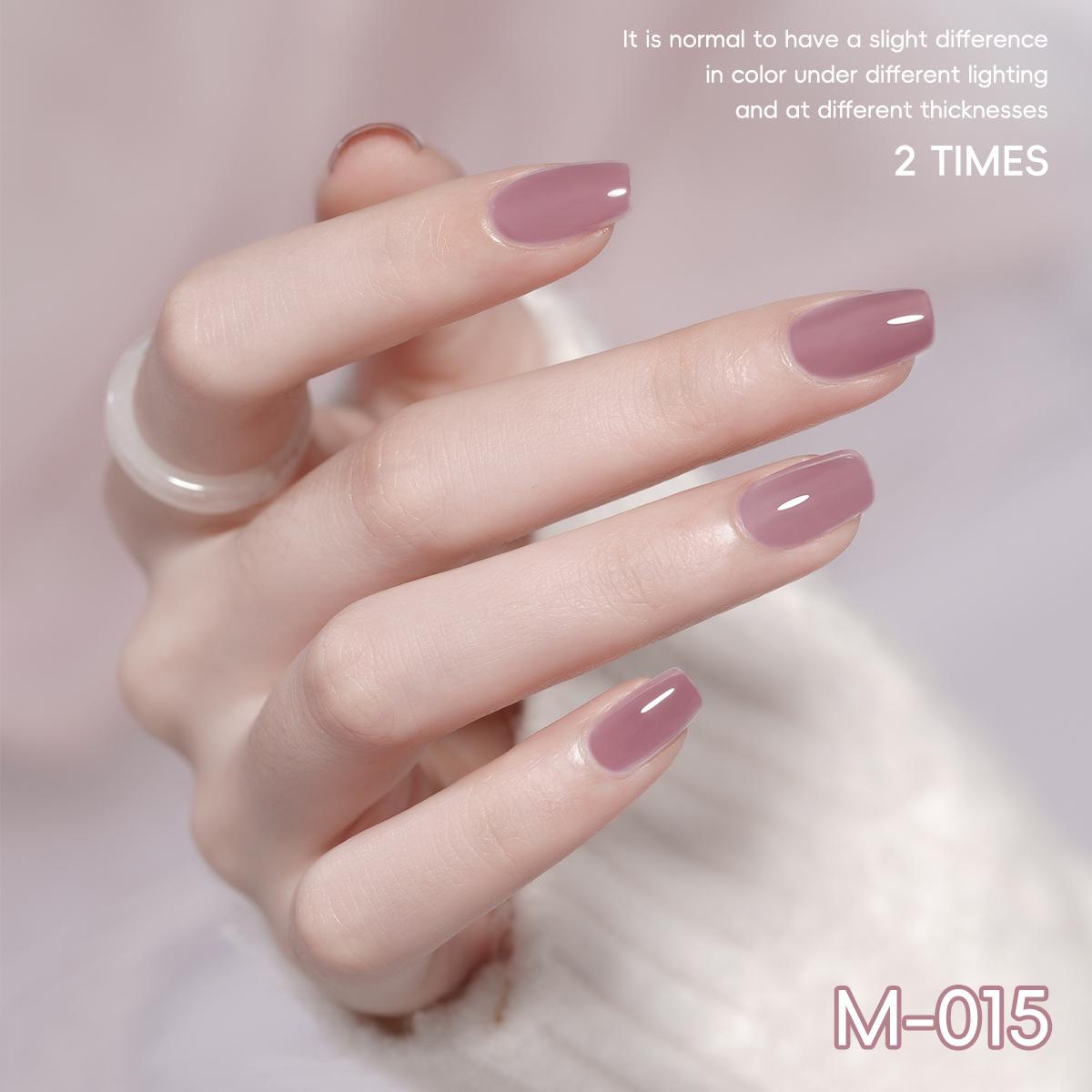 6PCS*15ML Pink 6-Color Set - New Popular Nail Gel in Pink Series, a Set of 6 Nail Polish Gels with LED Ultraviolet Gel, High Saturation, Long-Lasting And Strong Without Damaging Nails, Essential Salon Gel for Home Manicure