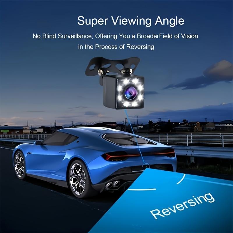 Bileeko Universal HD Rearview Mirror Backup Camera - 480p Resolution, Night Vision, Easy Installation, Battery-Free, Fit for Cars/Trucks/SUVs/Travel Trailers