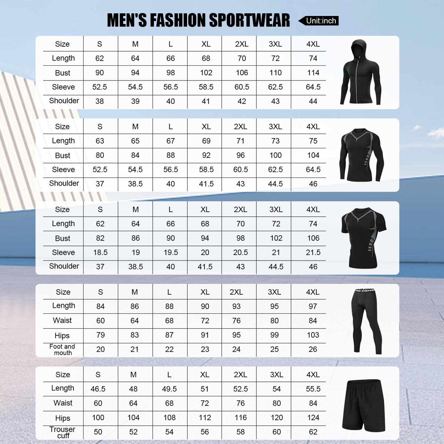 5-Pack Alimens & Gentle Men's Fashion Comfortable Sportwear