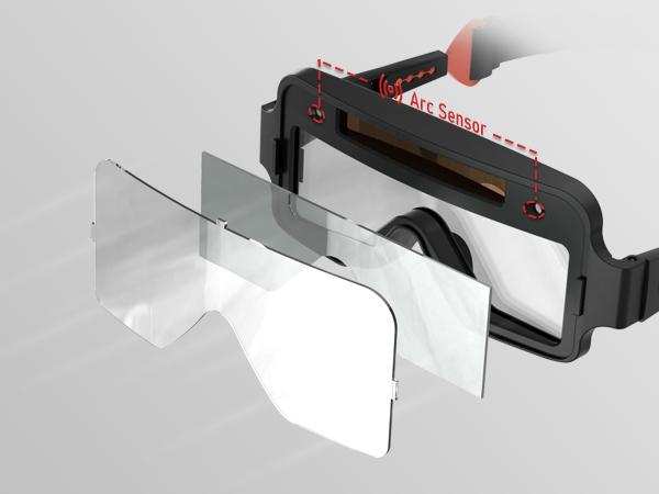 YESWELDER LYG-Y200L True Color Auto Darkening Welding Goggles | 2 Arc Sensors Welder Glasses for TIG MIG MMA & Plasma Cutting
