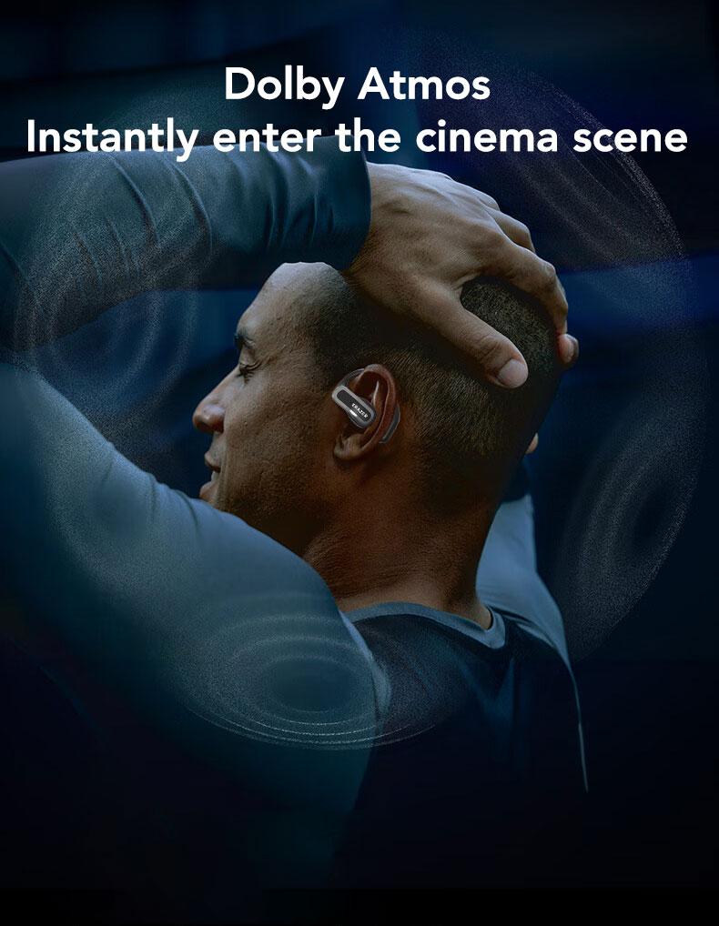 ERAZER XF21 Open Ear Headphones Bluetooth 5.4 HIFI Sound Quality Earbuds Support Playing Music Phone Calls Headsets Built-in Mic