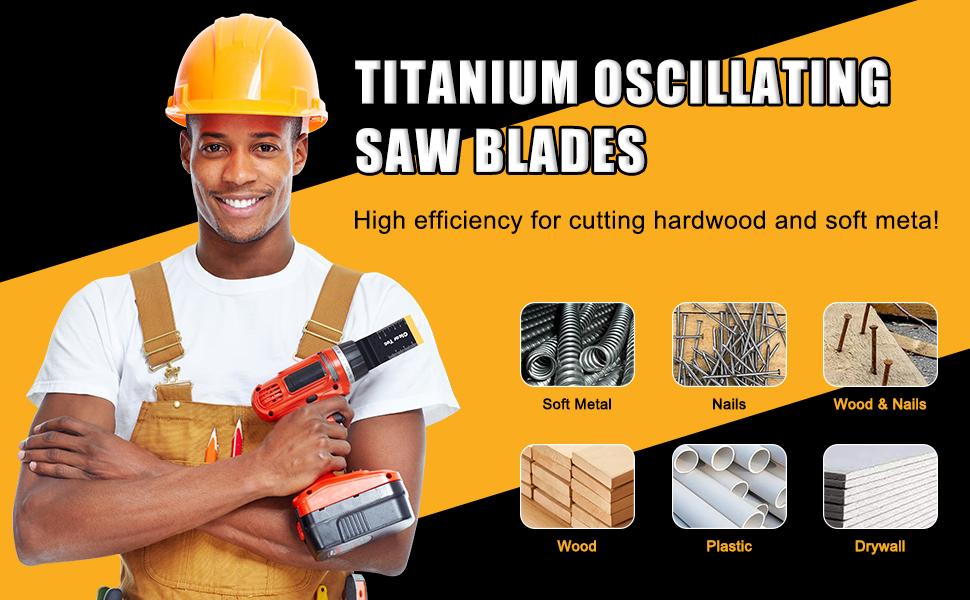 18 PCS Oscillating Tool Blades, Multi-Tool Saw Blades for Wood,, – Compatible with,,,, Fein