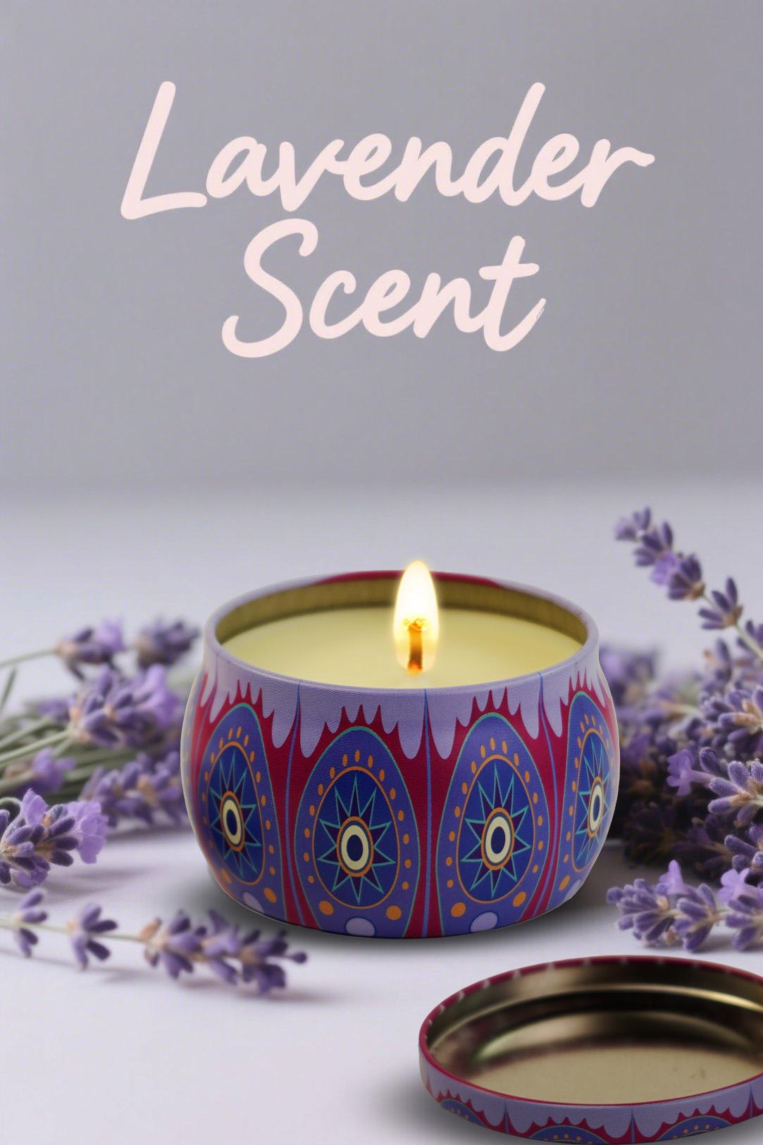 Scented Candles Gift Set for Women - 4 Pack Aromatherapy Candles with 8% Essential Oils, 120H Burn Time, Stress Relief & Relaxation, Soothing, Perfect for Spring, Wedding, Party, Birthday, Women