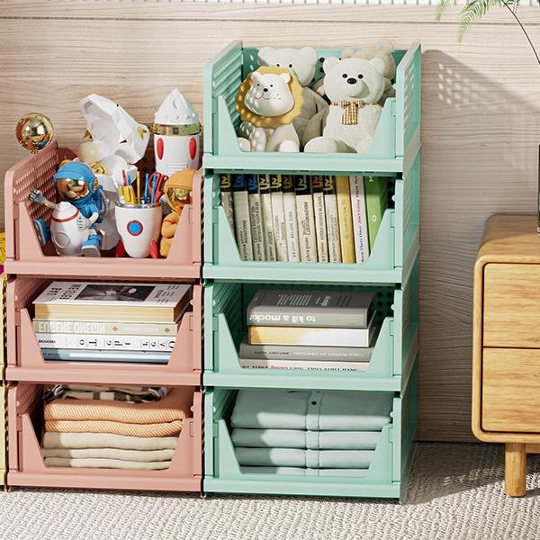 1 Pack Stackable Closet Storage Bins Multi Functional Foldable Wardrobe Organizer for Bathroom Kitchen Laundry Room Space Saving Clothes Storage Drawer Organizing