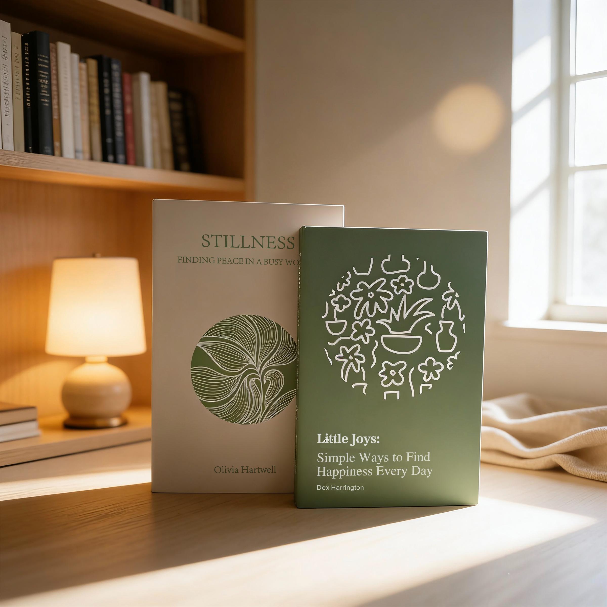 2pcs Simulated Bookends Home Decor, Foldable Fake Books, Stackable Prop for Bedroom Living Room Study, Photography Props, Holiday Decoration