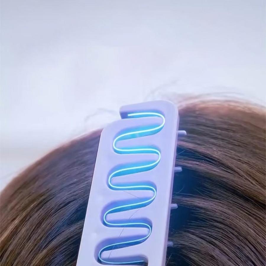 New Fluffy Texture Styling Comb, Hair Parting Cover, Bangs Styling Brush, Unisex Hair Styling Tool, Fresh Design, 1 Piece