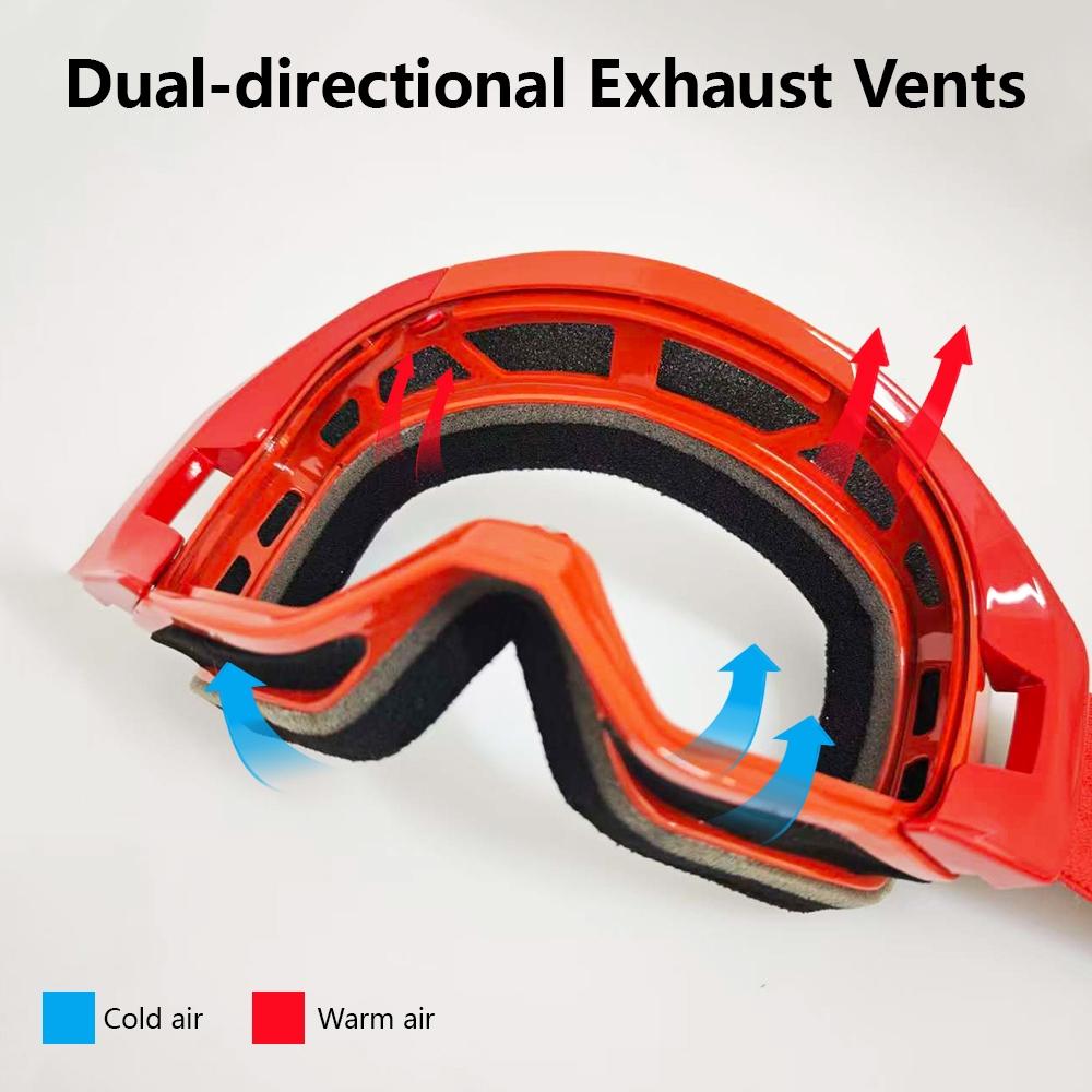 Men's and women's dustproof, windproof, and sand proof skiing goggles, outdoor sports protection sunglasses, bicycle goggles, trendy glasses, mountain climbing, skiing, and off-road safety goggles