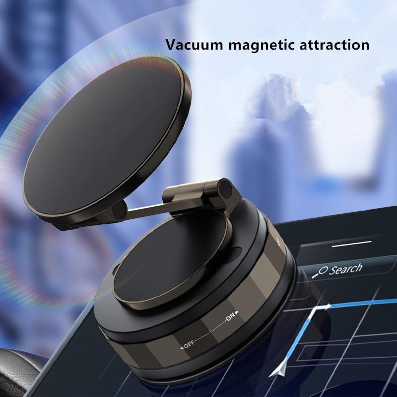 Magnetic Car Phone Holder, Vacuum Suction Dashboard Mount, Rotatable Folding Design, Suitable for Cars, Home, Office Use, Phone Holders for Your Car