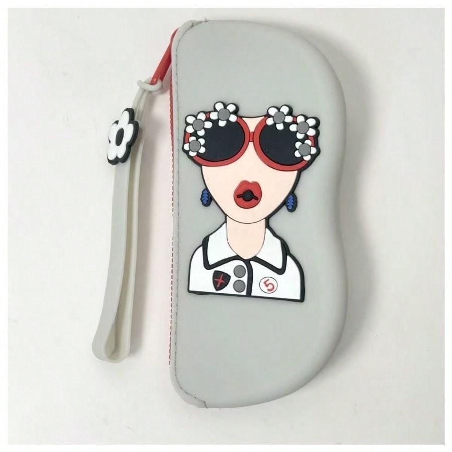 Silicone Anti-Drop Sunglasses Case, Portable Eyewear Storage Bag, Sun Glasses Organizer, Silicone Lens Protector, Travel-Friendly Design