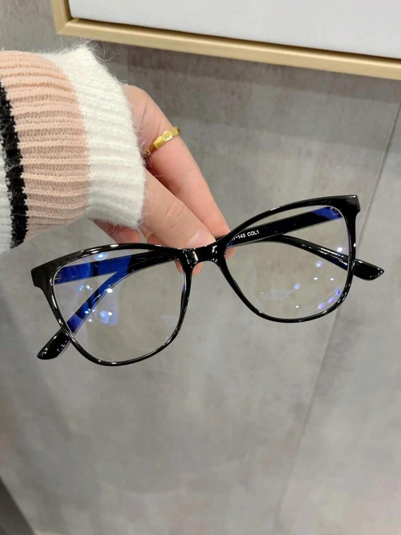 Women's Fashion Leopard Pattern Cat Eye Frame Eyeglasses, Casual Trendy Anti-blue Light Eyeglasses for Everyday Use, Fashion Accessories for Outdoor Activities